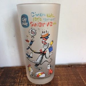 Dr. Seuss the cat in the hat glass